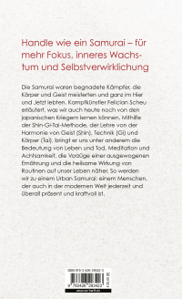 Zusatzmaterial 9783426293423 U4 von Urban Samurai. Wie wir die Weisheit der friedvollen Krieger in unserem Alltag nutzen von Felician Scheu
