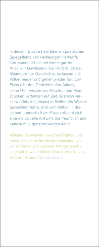 Zusatzmaterial KL 978 3 10 397701 1 vorne von Das Alter der Elbe: Gedichte von Uwe Kolbe