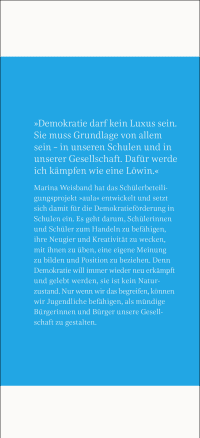 Zusatzmaterial KL 978 3 10 397592 5 vorne von Die neue Schule der Demokratie: Wilder denken, wirksam handeln von Marina Weisband