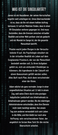 Zusatzmaterial KL 978 3 596 70087 5 vorne von Singularity: Roman. Gewinner des Seraph 2022 von Joshua Tree
