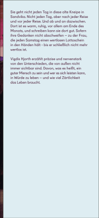 Zusatzmaterial KL 978 3 10 397772 1 vorne von Der gute Mensch von Sandvika: Roman von Vigdis Hjorth