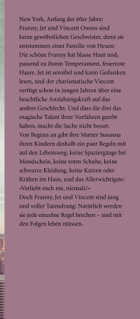 Zusatzmaterial KL 978 3 596 70060 8 vorne von The Rules of Magic. Eine zauberhafte Familie: Roman von Alice Hoffman