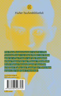Zusatzmaterial 9783596523795 U4 von Das Urteil / Die Verwandlung: Erzählungen. Originalfassung von Franz Kafka