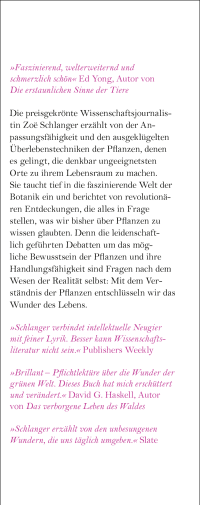 Zusatzmaterial KL 978 3 10 397660 1 vorne von Die Lichtwandler: Wie Pflanzen uns das Leben schenken von Zoë Schlanger