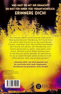 Zusatzmaterial 9783596712052 U4 von Erinnere dich!: Thriller von Max Reiter