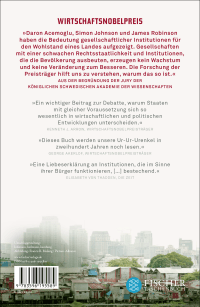 Zusatzmaterial 9783596195589 U4 von Warum Nationen scheitern: Die Ursprünge von Macht, Wohlstand und Armut von Daron Acemoglu, James A. Robinson