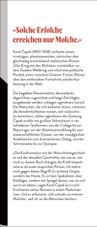 Zusatzmaterial KL 978 3 10 397652 6 vorne von Der Krieg mit den Molchen: Roman von Karel Čapek
