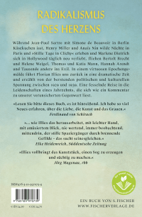 Zusatzmaterial 9783103970739 U4 von Liebe in Zeiten des Hasses: Chronik eines Gefühls 1929–1939 von Florian Illies