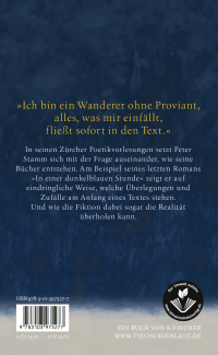 Zusatzmaterial 9783103975277 U4 von ​Eine Fantasie der Zeit: Poetikvorlesung von Peter Stamm