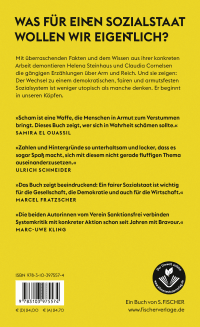 Zusatzmaterial 9783103975574 U4 von Es braucht nicht viel: Wie wir unseren Sozialstaat demokratisch, fair & armutsfest machen von Helena Steinhaus, Claudia Cornelsen
