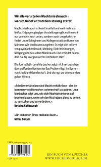 Zusatzmaterial 9783103976113 U4 von Arbeit Macht Missbrauch: Eine Gesellschaftskritik von Lena Marbacher