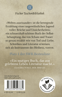Zusatzmaterial 9783596523382 U4 von Welten auseinander von Julia Franck
