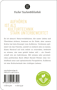 Zusatzmaterial 9783596523504 U4 von Nachruf auf mich selbst.: Die Kultur des Aufhörens von Harald Welzer