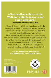 Zusatzmaterial 9783596708109 U4 von Das Wesen der Dinge und der Liebe: Roman von Elizabeth Gilbert