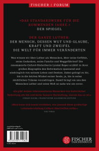 Zusatzmaterial 9783596711062 U4 von Der Mensch Martin Luther: Die Biographie von Lyndal Roper