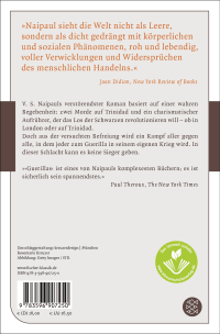 Zusatzmaterial 9783596907250 U4 von Guerillas: Roman von V.S. Naipaul