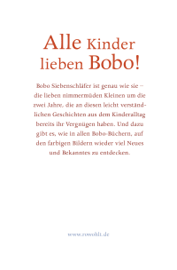 Zusatzmaterial 9783733507978 U4 von Bobo Siebenschläfer macht munter weiter: Bildgeschichten für ganz Kleine von Markus Osterwalder