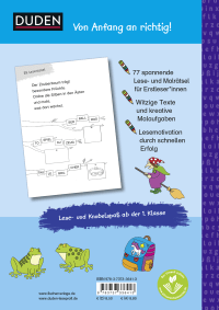 Zusatzmaterial 9783737336413 U4 von Duden Leseprofi – Lustiger Rätselspaß für Erstleser, 1. Klasse: 77 kreative Aufgaben  von Frauke Nahrgang, Sebastian Coenen