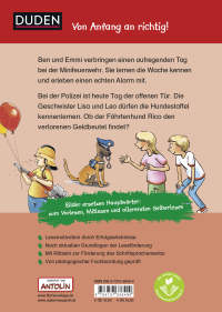 Zusatzmaterial 9783737336499 U4 von Duden Leseprofi – Mit Bildern lesen lernen: Einsatz bei Feuerwehr und Polizei von Katharina Wieker