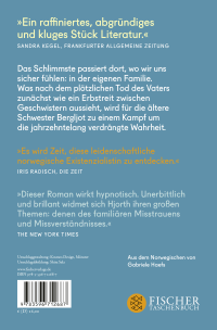 Zusatzmaterial 9783596712687 U4 von Ein falsches Wort: Roman von Vigdis Hjorth