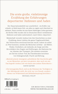 Zusatzmaterial 9783103975420 U4 von Deportiert: »Immer mit einem Fuß im Grab« – Erfahrungen deutscher Juden von Andrea Löw