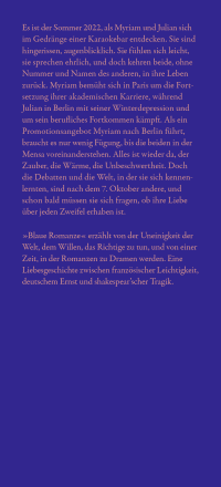 Zusatzmaterial KL 978 3 10 397716 5 vorne von Blaue Romanze: Roman von Nora Haddada