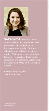 Zusatzmaterial KL 978 3 596 71099 7 hinten von Blooming Hope von Sara West