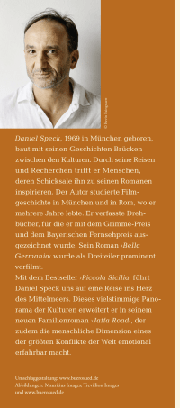 Zusatzmaterial KL 978 3 596 70384 5 hinten von Jaffa Road: Roman von Daniel Speck