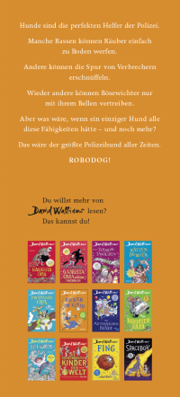 Zusatzmaterial KL 978 3 7571 0023 0 vorne von Robodog von David Walliams, Adam Stower