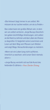 Zusatzmaterial KL 978 3 7587 0003 3 vorne von Ich schreibe Dir diesen Brief ... von Jorge Bucay