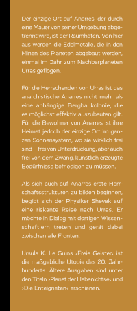 Zusatzmaterial KL 978 3 596 03535 9 vorne von Freie Geister von Ursula K. Le Guin