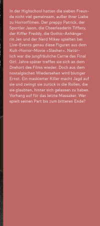 Zusatzmaterial KL 978 3 596 71399 8 vorne von Slasher Summer: Heute Nacht werdet ihr alle sterben von E. L. Chen