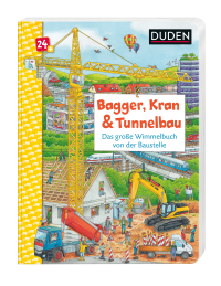 Duden 24+: Bagger, Kran und Tunnelbau. Das große Wimmelbuch von der Baustelle Zusatzmaterial