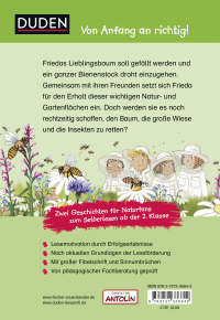 Zusatzmaterial 9783737336642 U4 von Duden Leseprofi – Die Gartenretter, 2. Klasse (Doppelband) von Luise Holthausen, Iris Hardt