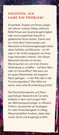 Zusatzmaterial KL 978 3 596 70904 5 vorne von Mission Fühlen: Was wir von der Weltraumpsychologie für unseren Alltag lernen können von Alexandra de Carvalho