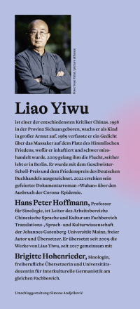 Zusatzmaterial KL 978 3 10 397291 7 hinten von Die Liebe in Zeiten Mao Zedongs: Roman von Liao Yiwu