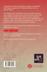 Zusatzmaterial 9783596713448 U4 von ICH! Neue ungehaltene Reden ungehaltener Frauen: Neue ungehaltene Reden ungehaltener Frauen