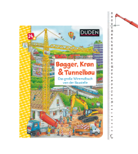 Duden 24+: Bagger, Kran und Tunnelbau. Das große Wimmelbuch von der Baustelle Zusatzmaterial