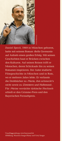 Zusatzmaterial KL 978 3 596 70162 9 hinten von Piccola Sicilia: Roman von Daniel Speck