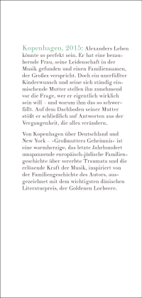 Zusatzmaterial KL 978 3 7587 0036 1 vorne von Großmutters Geheimnis: Roman von Benjamin Koppel