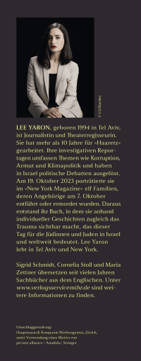 Zusatzmaterial KL 978 3 10 397645 8 hinten von Israel, 7. Oktober: Protokoll eines Anschlags von Lee Yaron