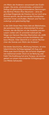 Zusatzmaterial KL 978 3 10 397495 9 vorne von Im Wahn der Anderen: Drei Erzählungen von László Krasznahorkai, Max Neumann