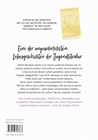 Zusatzmaterial 9783737343763 U4 von Every Day. Letztendlich sind wir dem Universum egal. Die Graphic Novel von David Levithan, Dion MBD