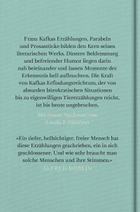 Zusatzmaterial 9783103975956 U4 von Die Erzählungen von Franz Kafka
