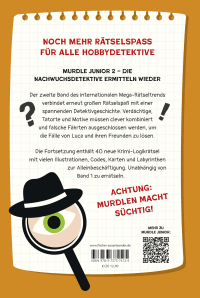 Zusatzmaterial 9783737374125 U4 von Murdle junior 2: Knifflige Rätsel für kluge Köpfe von G.T. Karber
