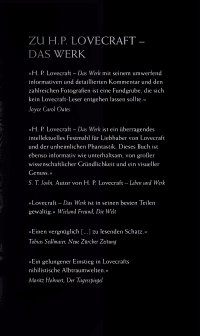 Zusatzmaterial KL 978 3 596 70046 2 vorne von H. P. Lovecraft. Das Werk II: Große kommentierte Ausgabe von H.P. Lovecraft