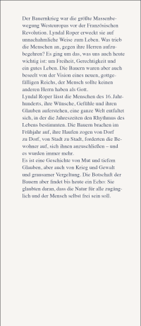 Zusatzmaterial KL 978 3 10 397475 1 vorne von Für die Freiheit : Der Bauernkrieg 1525 von Lyndal Roper