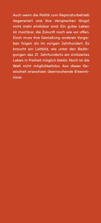 Zusatzmaterial KL 978 3 10 397581 9 vorne von End of Times: Politik ohne Leitbild, Gesellschaft in Gefahr von Harald Welzer
