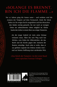 Zusatzmaterial 9783596700400 U4 von Das Reich der Vampire: A Tale of Blood and Darkness von Jay Kristoff