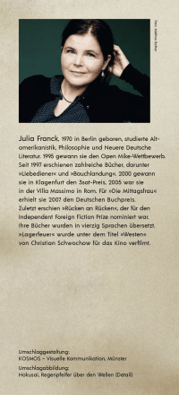 Zusatzmaterial KL 978 3 10 002438 1 hinten von Welten auseinander von Julia Franck